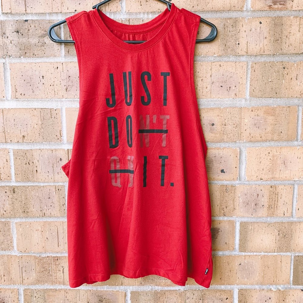 The Nike Tee Athletic-Cut Just Do It Dri-Fit Tank
